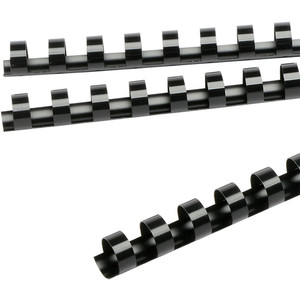 21 RING BLACK 6MM WIRE COMBS