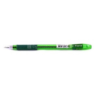 Pentel IFeeL-it BX487 Ballpoint Pen 0.7mm Green Box of 12