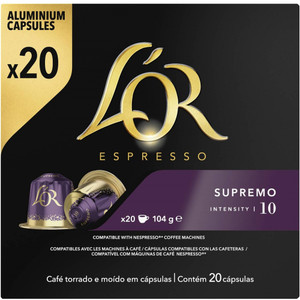 L'OR Espresso Supremo Intensity 10 (Pack of 20)