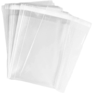 POLY BAGS 6 1/2"  X 9" X 50UM BOX OF 1000