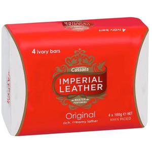 IMPERIAL LEATHER SOAP ORIGINAL 4 X 100GM (4 Bars)