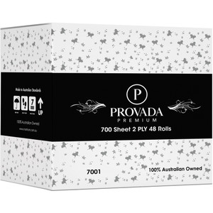 Provada Premium Toilet Tissue 2 Ply 700 Sheets Carton of 48