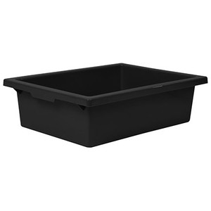 PLASTIC TOTE TRAY - BLACK