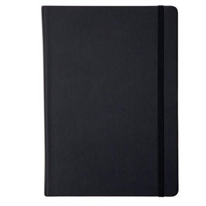COLLINS LEGACY NOTEBOOK RULED 240 PAGE EXPANDABLE INNER POCKET A5 BLACK