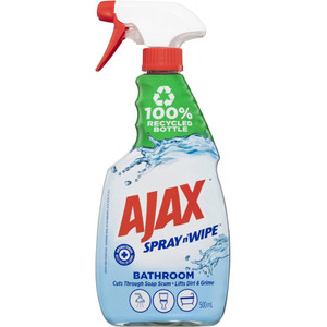 AJAX SPRAY N WIPE BATHROOM CLEANER 500ML