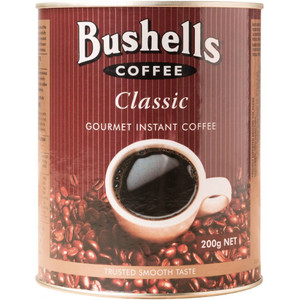 BUSHELLS COFFEE Classic Powdered 200gm Tin