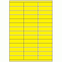 42PP Fluoro Yellow Label 70mm x 20mm Box of 100 Sheets