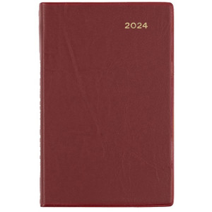 Collins Belmont Pocket Diary Day To Page B7R Cherry Red (2024)