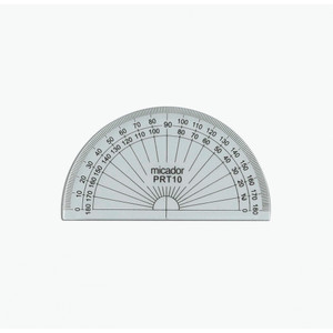 MICADOR PROTRACTOR 180 DEGREES 100MM