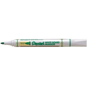 Pentel MW85 Whiteboard Marker Bullet Point 1.9mm, Green Box of 12