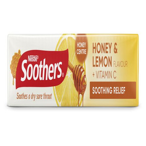 ALLENS SOOTHERS HONEY AND LEMON MEDICATED LOZENGES 45GM (Carton of 36)