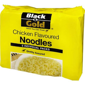 BLACK & GOLD NOODLES CHICKEN FLAVOURED 5 PACK 85GM