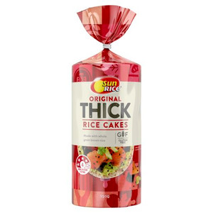SUNRICE ORIGINAL THICK RICE CAKE 150GM
