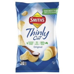 SMITHS CRINKLE CUT CHIPS 175GM ORIGINAL