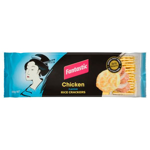 FANTASTIC RICE CRACKERS CHICKEN 100GM