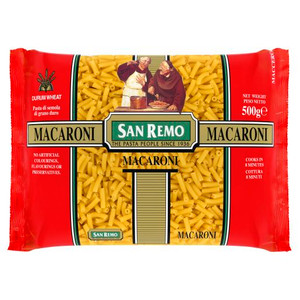 SAN REMO MACARONI #38 500GM