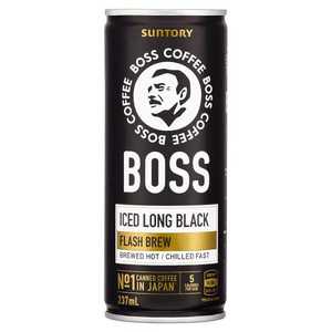 BOSS COFFEE LONG BLACK CHILLED COFFEE DRINK 237ML