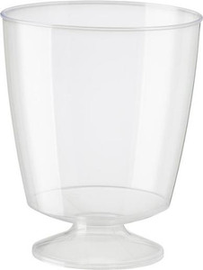 CAST AWAY PLASTIC ELEGANCE WINE GLASS 185ML (CA-WG185) 10S