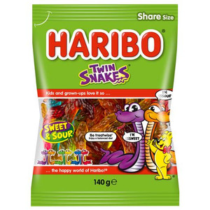 HARIBO TWIN SNAKES 140GM