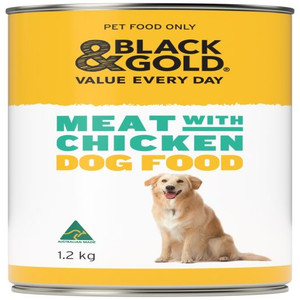 BLACK & GOLD WET DOG FOOD MEAT WITH CHICKEN 1.2KG