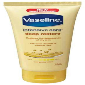 VASELINE INTENSIVE CARE DEEP RESTORE MOISTURISER 75ML