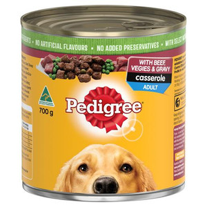 PEDIGREE BEEF CASSEROLE DOG FOOD 700GM