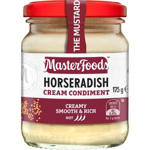 MASTERFOODS HORSERADISH CREAM 175GM