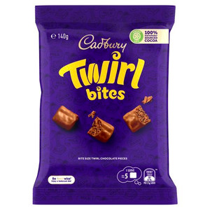 CADBURY TWIRL BITES PILLOW 140GM