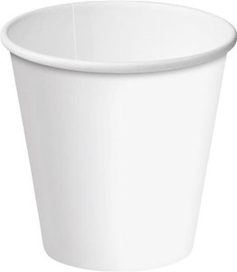 CAST AWAY WHITE BOUTIQUE SINGLE WALL CUP 6OZ (CA-SW6-WHT) 50S