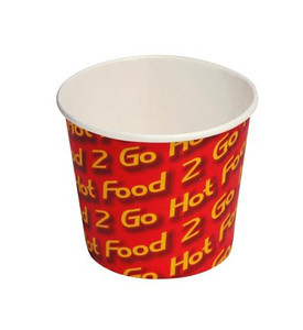 CAST AWAY PAPER CHIP CUP HOT FOOD 2 GO 8OZ (CA-HC8HFG) 50S