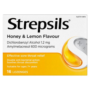 STREPSILS HONEY AND LEMON LOZENGE 16S