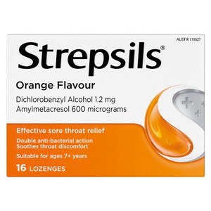 STREPSILS ORANGE LOZENGE 16S