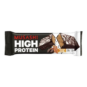 MUSASHI HI PROTEIN LOW CARB SALTED CARAMEL BAR 78ML