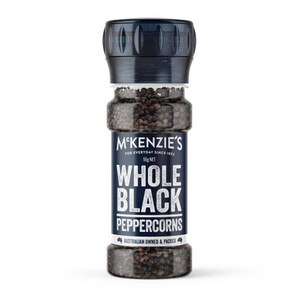 MCKENZIES WHOLE BLACK PEPPERCORN GRINDER 55GM