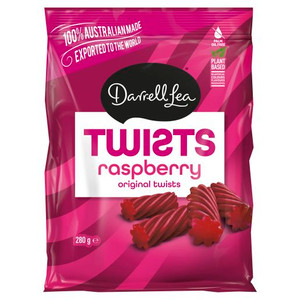 DARRELL LEA TWISTS RASPBERRY 280GM