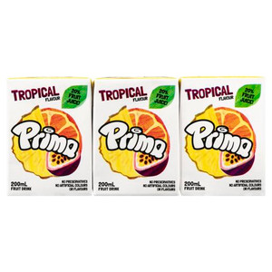 PRIMA TROPICAL FRUIT DRINK 6X200ML