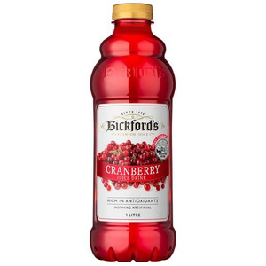 BICKFORDS CRANBERRY JUICE 1L