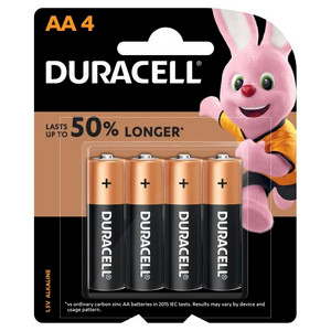 DURACELL BATTERY COPPER TOP AA 4PK