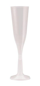 CAST AWAY CLEAR PLASTIC CHAMPAGNE FLUTES (CA-WG-FLUTE) 10S