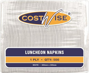 COSTWISE NAPKIN LUNCHEON 1 PLY WHITE (HL-NAPL1PW) (EACH)