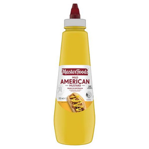 MASTERFOODS MILD AMERICAN MUSTARD SAUCE 920ML