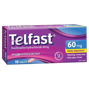 TELFAST HAYFEVER ALLERGY TABLET 60MG 10S