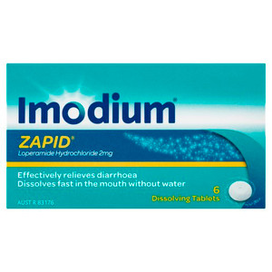 IMODIUM ZAPID LAXATIVES 6S