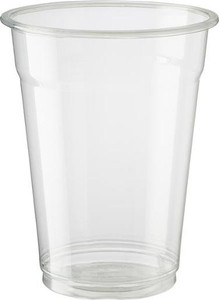 CAST AWAY HI KLEER PLASTIC BEER CUPS 425ML (CA-PET425WM) 50S