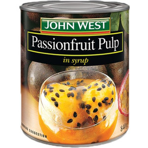 JOHN WEST PASSIONFRUIT PULP 840GM