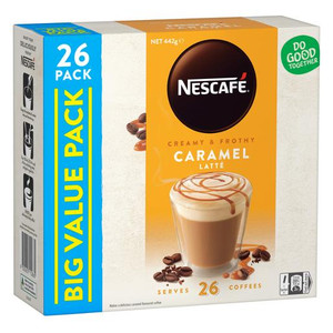 NESCAFE CAFE MENU COFFEE CARAMEL LATTE 26PK