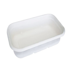 BIOPAK LUNCH BOX BASE WHITE 1000ML 50S