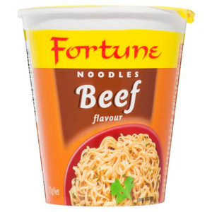FORTUNE BEEF NOODLE CUP 70GM (Carton of 12)
