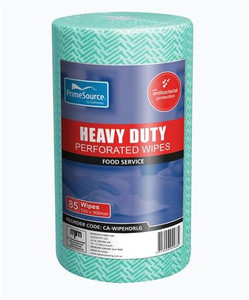 CAST AWAY WIPES HEAVY DUTY PERFORATED ON A ROLL GREEN (CA-WIPEHDRLG) 85S