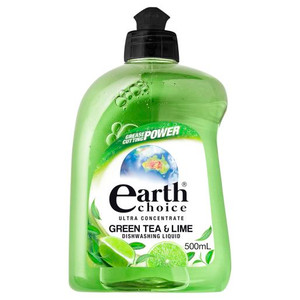 EARTHS CHOICE GREEN TEA AND LIME DISHWASH LIQUID CONCENTRATE 500ML (Carton of 8)